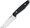 Boker Daily Knives AK1 American Tanto Fixed Blade Knife - 2.99" N690 Satin Tanto, Black G10 Handles, Kydex Sheath - 129504