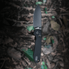 Vosteed Cutlery Raccoon Folding Knife - 3.25" Nitro-V Black Drop Point Blade, Black Textured Aluminum Handles