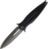 Acta Non Verba Z400 Liner Lock Flipper Knife - 4" Sleipner Black Single-Edge Dagger Blade, Black G10 Handles - ANVZ400-015