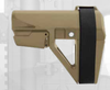 SB Tactical SBA5 Pistol Stabilizing Brace - Fits Mil-Spec Carbine Buffer Tubes, FDE