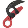 CRKT 4041O Provoke Zap Folding Karambit - 2.47" 1.4116 Black Stonewashed Plain Blade, Red Grivory Handles