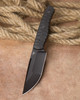 Bestech Knives Heidi Blacksmith #2 Fixed Blade Knife - 3.87" S35VN Black Stonewash Clip Point Blade, Carbon Fiber Handles, Kydex Sheath - BFK04B