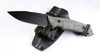 Attleboro Knives The Attleboro Fixed Blade - 4.5" Black Cerakote S35VN Drop Point Serrated Blade, Black Canvas Micarta Handles, Black Boltron Sheath