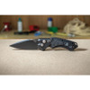 Hogue EX-A05 AUTO Folding Knife - 3.5" CPM-154 Black Spear Point Blade, Black Aluminum Handles with Black G-Mascus Inlays - 34539