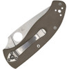 Spyderco Tenacious Folding Knife - 3.35" CPM-M4 Satin Partially Serrated Blade, Brown G10 Handles, Liner Lock - C122GBNM4PS