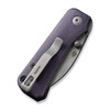 CIVIVI Knives C19068SC-2 Ben Petersen Baby Banter Folding Knife - 2.32" Nitro-V Stonewashed Wharncliffe Blade, Purple Canvas Micarta Handles, Liner Lock