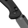 Kizer Knives Vanguard Series Sub-3 OBK Clutch Lock Folding Knife - 2.95" 154CM Black Drop Point Blade, Black Aluminum Handles - V3650C1