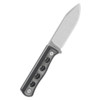 QSP Knives Canary Fixed Blade Knife - 4.25" Cr8Mo2VSi Stonewashed Drop Point Blade, Black Canvas Micarta Handles, Kydex Sheath - QS155-B1
