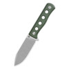 QSP Knives Canary Fixed Blade Knife - 4.25" Cr8Mo2VSi Stonewashed Drop Point Blade, Green Micarta Handles, Kydex Sheath - QS155-C1