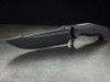 Begg Knives Alligator Fixed Blade - 6.25" 14C28N Black Harpoon Blade, Black G10 Handles, Kydex Sheath