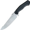 Begg Knives Alligator Fixed Blade - 6.25" 14C28N Bead Blast Harpoon Blade, Black G10 Handles, Kydex Sheath