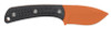 Browning Back Country Fixed – Small Fixed Blade - 2.75" D2 Orange Ceramic Blade, Textured Black G10 Handles, Kydex Sheath