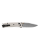 Benchmade Bugout AXIS Folding Knife - 3.24" S30V Satin Plain Blade, Tan Grivory Handles, Gold Accents - 535-12