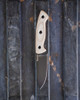Browning Desolation Small Fixed Blade - 3.75" 440C Drop Point Blade, Natural Micarta Handles w/ Orange Liners, Kydex Sheath
