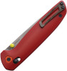 Tactile Knife Company Limited Edition Ember Maverick Folding Knife - 3.5" MagnaCut Drop Point Blade, Red Gradient Machined Titanium Handles, Crossbar Lock - 20-MV-MC01-TTEM