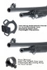 GG&G Sling and Flashlight Mount for the Benelli M2 Shotgun - Fits Benelli M2, Matte Black