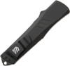 Blackhawk! Send It OTF Auto Knife - 3.75" D2 Black DLC Tanto Blade, Black Aluminum Handles
