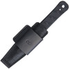 VZ Grips Executive Non-Detectable Dagger - 3.25" Black Solid G10 Dagger, Leather Belt Sheath, Non-Permissive Environments