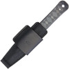 VZ Grips Executive Non-Detectable Dagger - 3.25" Black and Gray Solid G10 Dagger, Leather Belt Sheath, Non-Permissive Environments