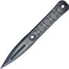 VZ Grips Executive Non-Detectable Dagger - 3.25" Black and Gray Solid G10 Dagger, Leather Belt Sheath, Non-Permissive Environments