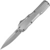 Kershaw Livewire OTF AUTO Knife - 3.3" CPM-Magnacut Satin Spear Point Blade, Raw Aluminum Handles, Reversible Clip - 9000RAW