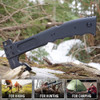 Camillus Camtrax 3-in-1 Hatchet, Hammer, and Folding Saw with Hard Molded Hatchet Sheath - Black