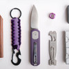 Vosteed Cutlery Corgi Pup Trek Folding Knife - 2.37'' S35VN Drop Point Blade, Purple G10 Handle, Trek Lock