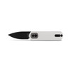 Vosteed Cutlery Corgi Pup Trek Folding Knife - 2.37'' 14C28N Black Stonewash Drop Point Blade, White G10 Handle, Trek Lock
