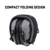 Allen ULTRX Bionic Fuse Bluetooth Electronic Earmuff - NRR 22dB, Bluetooth 5.3, Rechargeable, Rubberized Protective Coating, Cement Gray