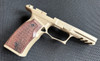 Sharps Bros Improved Grip Module for the P365 XMACRO with Manual Safety - Wenge Wood Grips, Flat Dark Earth Finish