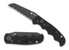 Spyderco Autonomy AUTO Folding Knife - 3.65" H-1 Black Serrated Blade, G10 Handles - C165GSBBK