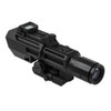 NCSTAR Advance Dual Optic (ADO) Scope - 3-9X42, P4 Sniper Illuminated Reticle, Piggy Back Mounted Flip Up Red Dot, Black