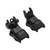 NCSTAR Pro Series Flip-Up Sight Combo - Fits Picatinny, Front and Rear Sight Combo, Black