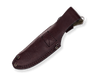 Buck 662 Alpha Scout Pro Fixed Blade Knife - 2.875" S35VN Satin Drop Point, Layered Gorge Patterned Richlite Handles, Leather Sheath - 13463