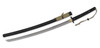 CAS Hanwei Tactical Katana - 27-5/8" 5160 High-Carbon Spring Steel Blade, Black Checkered Kraton Handles, Fiberglass Scabbard