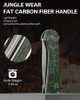 CIVIVI Knives C907A-6 Limited Edition 10th Anniversary Elementum Flipper Knife - 2.96" CPM-S35VN Satin Blade Jungle Wear FatCarbon Handles, Liner Lock