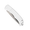 CobraTec Knives Cyclone Hidden Release AUTO Folding Knife - 3.0" D2 Satin Drop Point Blade, Silver Aluminum Handles
