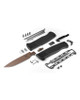 Benchmade 5371FE Shootout OTF AUTO Knife - 3.494" CPM-CruWear Flat Earth PVD Drop Point Blade, Graphite Black CF-Elite Handles