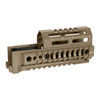 AK Alpha Series Quad Rail Handguard - 6.0", Flat Dark Earth