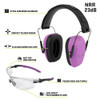 Allen ULTRX Shield Ear & Eye Protection Combo - Plum