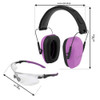 Allen ULTRX Shield Ear & Eye Protection Combo - Plum