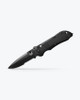 Benchmade Tactical Triage Rescue Folding Knife - 3.48" S30V Black Combo Blade, Black G10 Handles, Safety Cutter, Glass Breaker, AXIS/Crossbar Lock - 917SBK