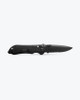 Benchmade Tactical Triage Rescue Folding Knife - 3.48" S30V Black Combo Blade, Black G10 Handles, Safety Cutter, Glass Breaker, AXIS/Crossbar Lock - 917SBK