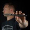 Cold Steel 60 Series Spectre Liner Lock Folding Knife - 3.75" CPM-20CV Black Hawkbill Blade, Forged Carbon Fiber Handles with Titanium Bolsters - CS-FL-39SHB