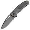 SIG Sauer by Hogue K320 Nitron ABLE Lock Folding Knife 3.5" S30V Black Drop Poiny Plain Blade, Black Polymer Handles - 36370