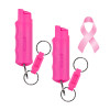 SABRE Pepper Spray with Quick Release Key Ring - Combo Pack - upports the National Breast Cancer Foundation