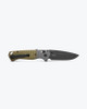 Benchmade PSK Personal Survival Kit AXIS-Assisted Folding Knife - 3.4" CPM-MagnaCut Cobalt Cerakote Drop Point Blade, Milled OD Green G10 Handles with Gray G10 Bolsters - 593BK