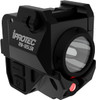 iProtec RM185LSR - Rechargeable Rail Mount 185 Lumen Firearm Light and Sightable Red Laser for Subcompact Handguns