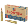 Frontier Cartridge by Hornady 5.56x45mm NATO 75 Grain Boat-Tail Hollow Point - 20/Box