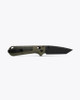 Benchmade Redoubt AXIS Folding Knife - 3.55" CPM-D2 Cobalt Cerakote Tanto Plain Blade, Ranger and Forest Green Grivory Handles - 431BK-1
